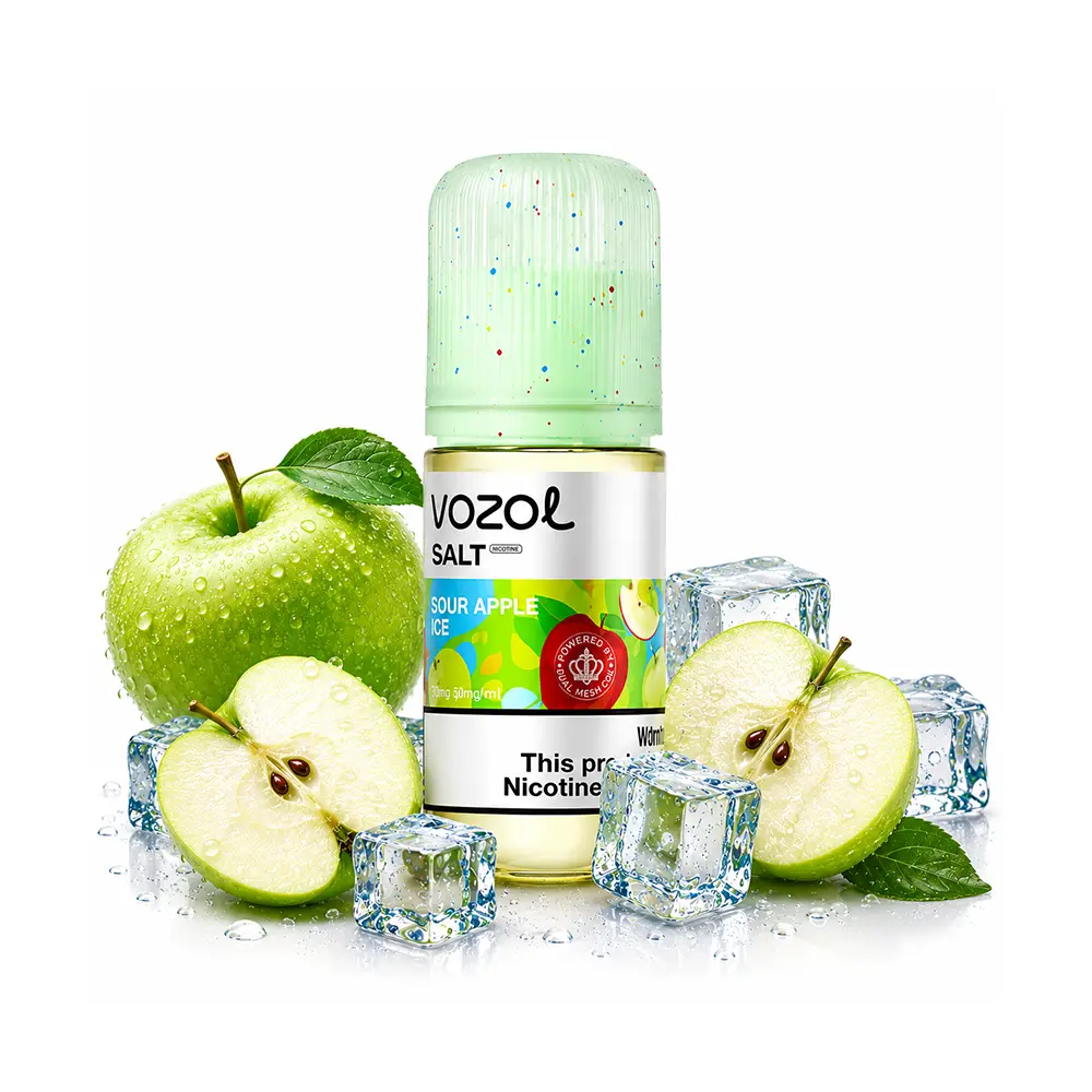 سالت سیب ترش یخ وزول (30میل) VOZOL SOUR APPLE ICE