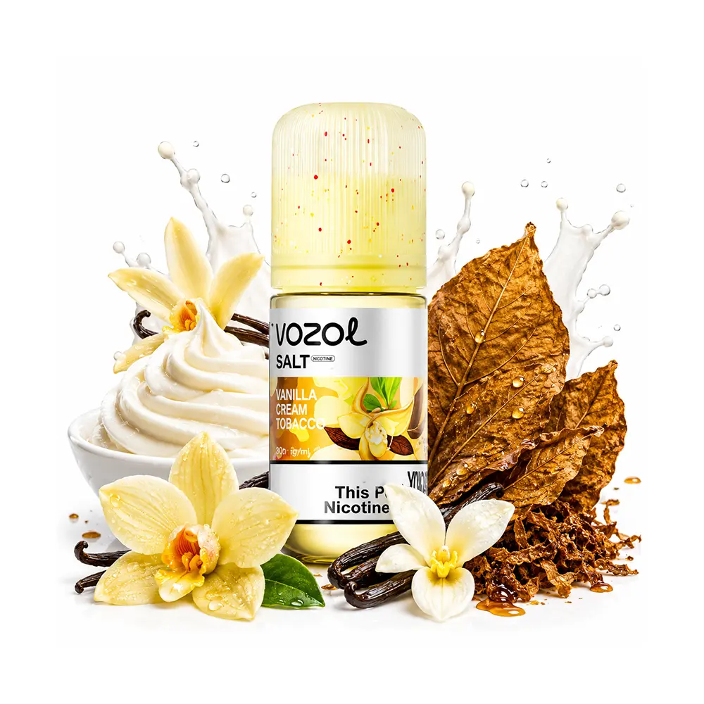 سالت تنباکو وانیل خامه وزول (30میل) VOZOL VANILLA CREAM TOBACCO
