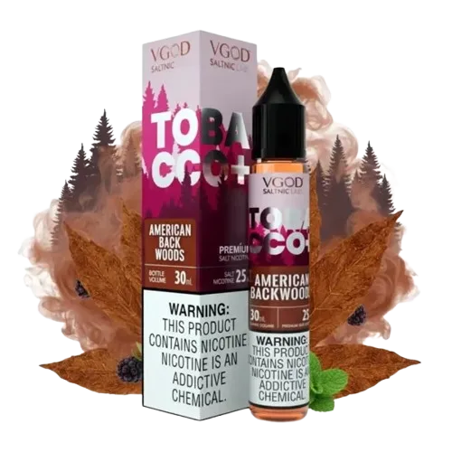 سالت تنباکو خشک دودی ویگاد (30میل) VGOD TOBACCO PLUS AMERICAN BACKWOODS